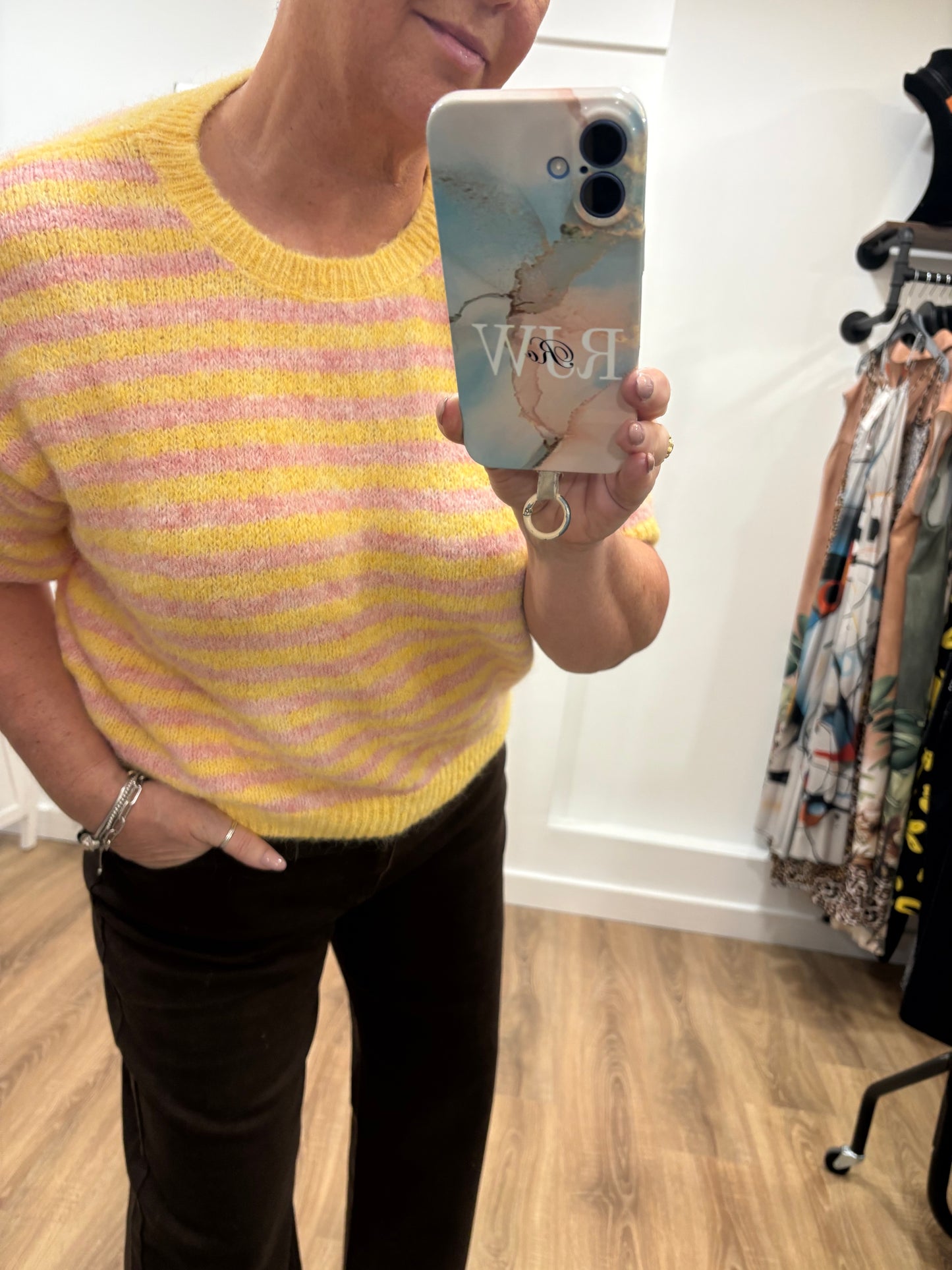 Stripe, Short Sleeve Jumper