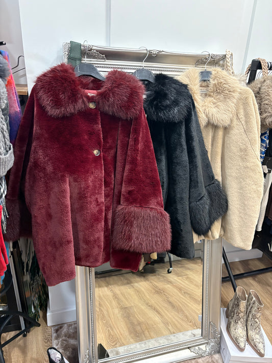 Short Faux Fur Coat