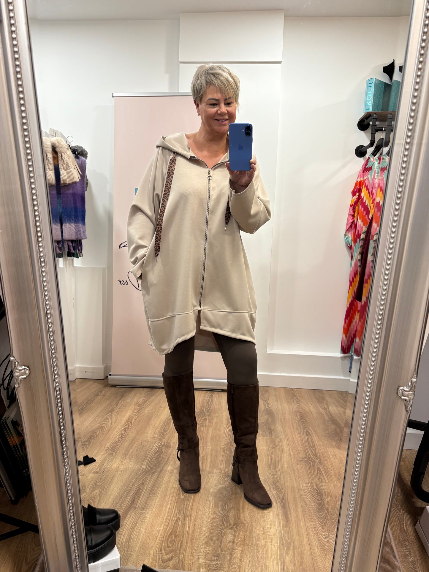 Zip-up Hooded Sweatshirt Jacket