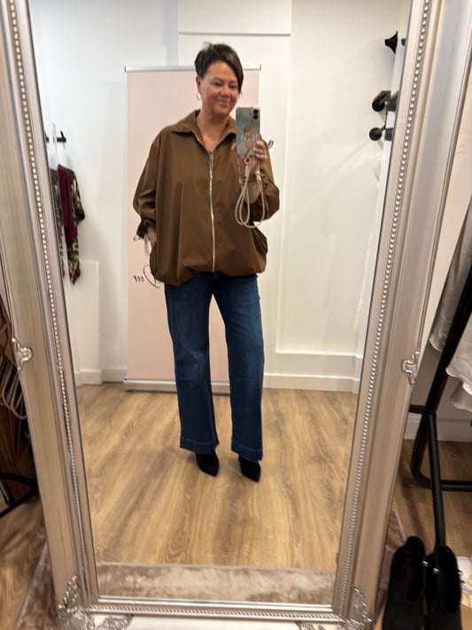 Lightweight Oversized Bomber Jacket