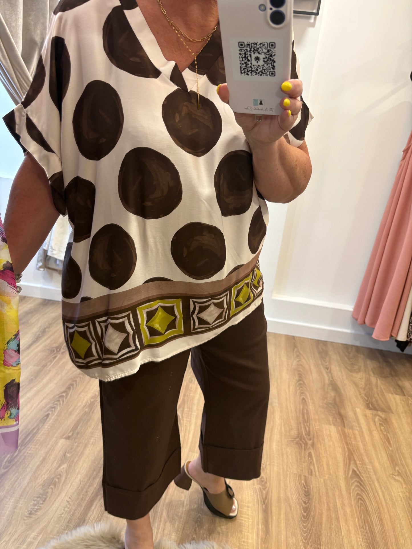 V Neck Design Blouse