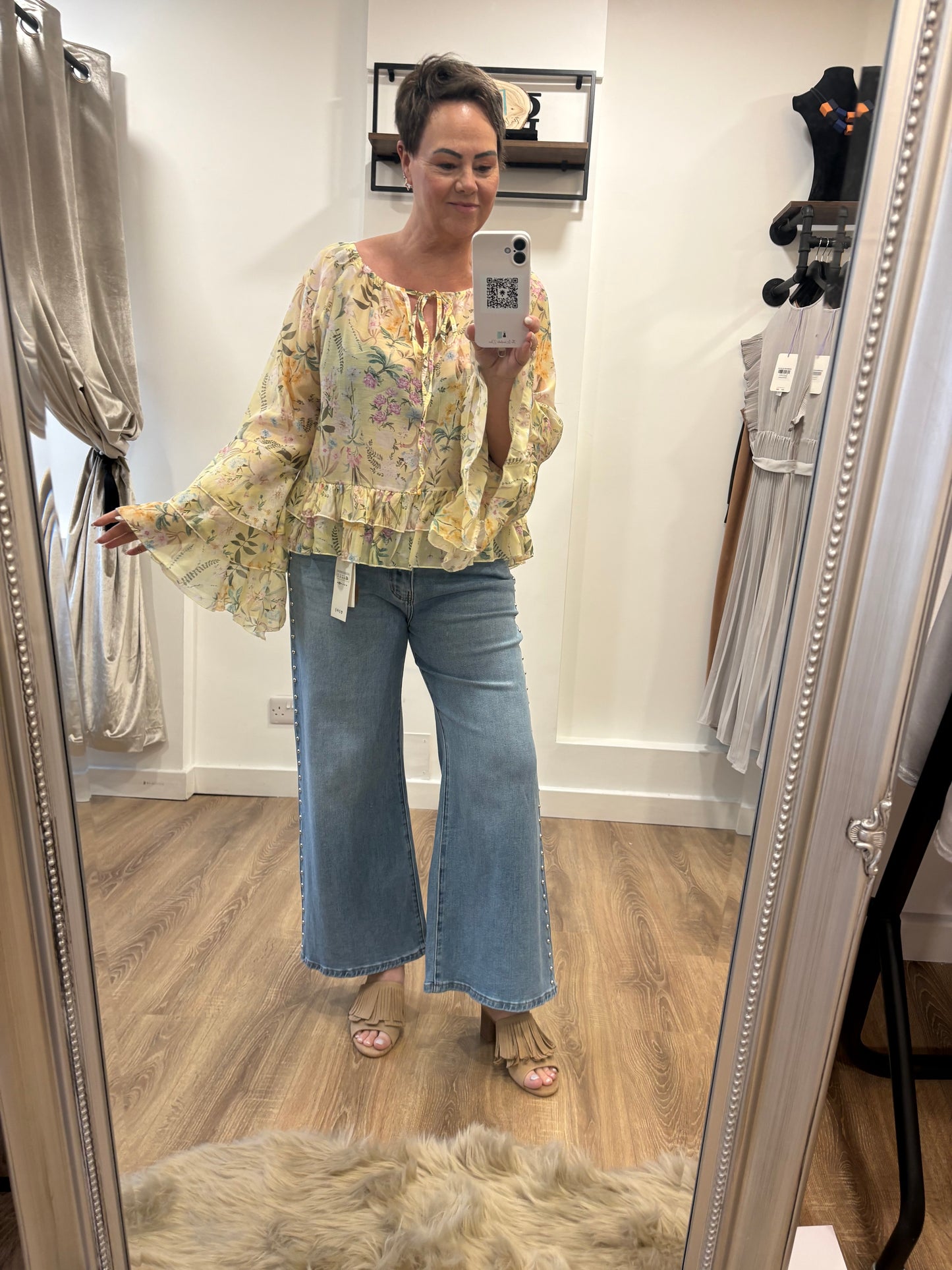 Floral Frill Blouse