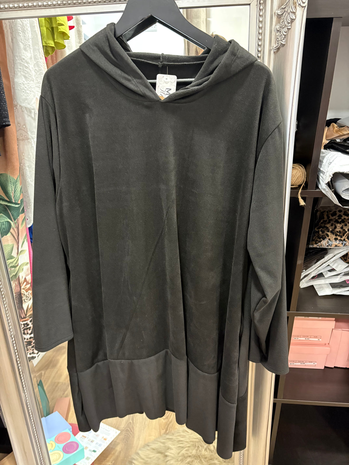 Lightweight, Fleece Longline hoodie