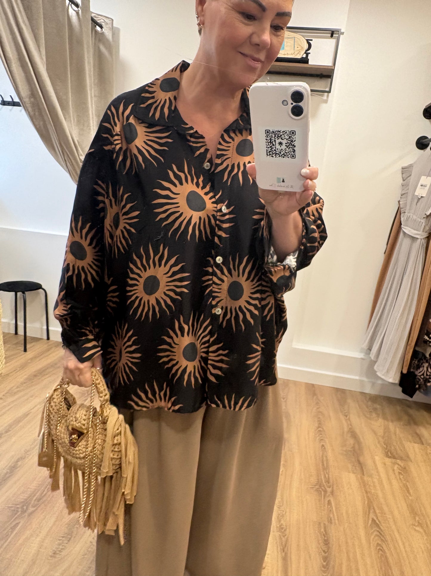Sun Print, Oversized Shirt