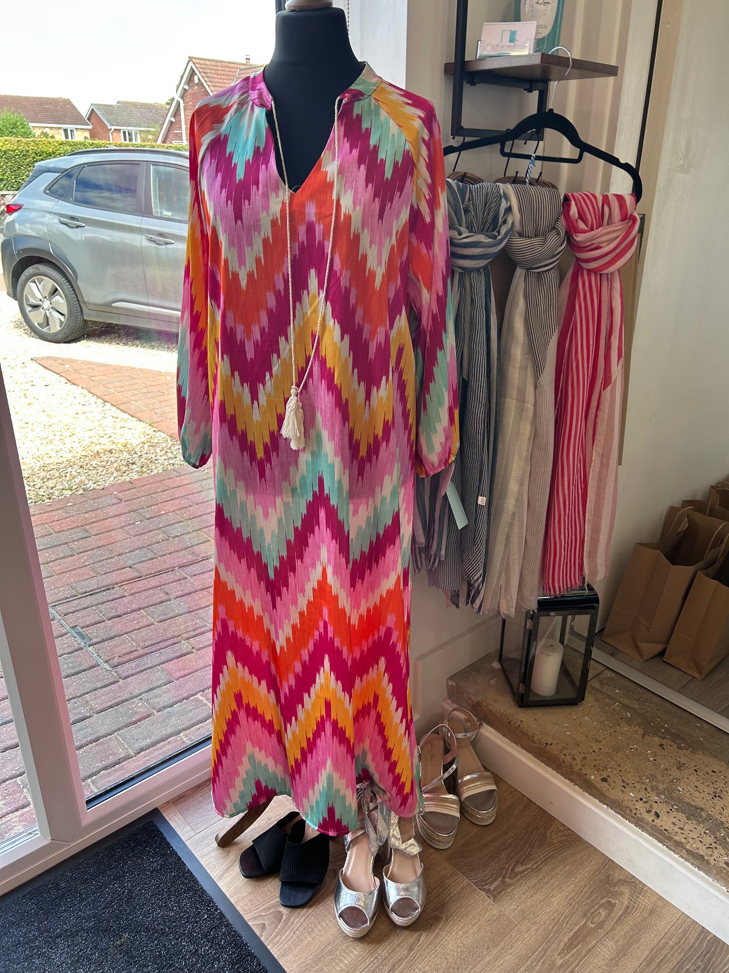 Zig Zag Maxi Dress.