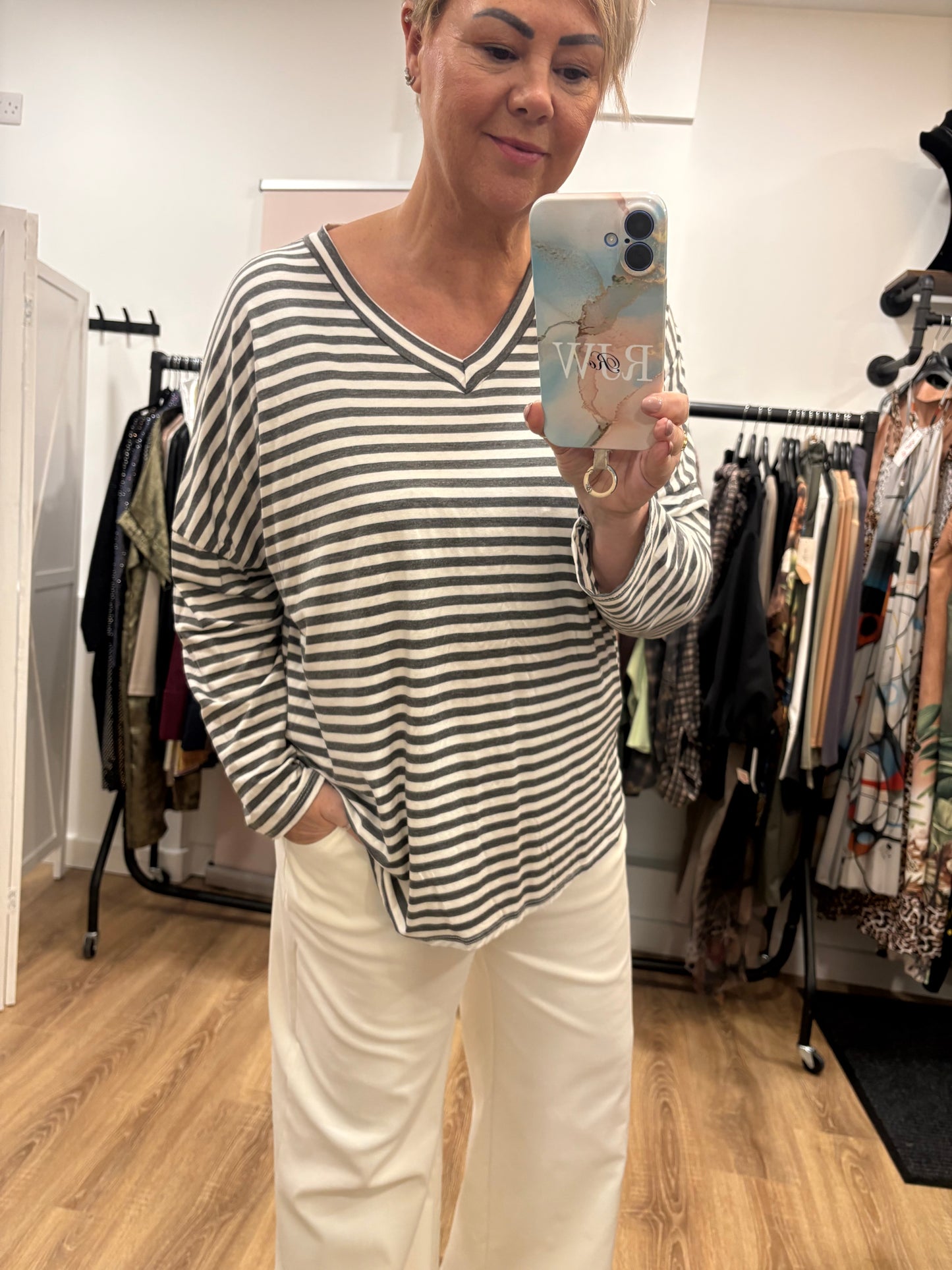 Long Sleeve Stripe T-shirt