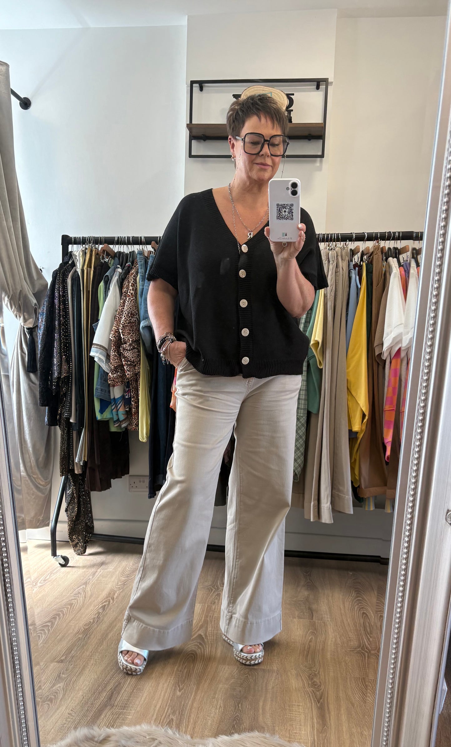 Wide Leg, Drawstring Pants