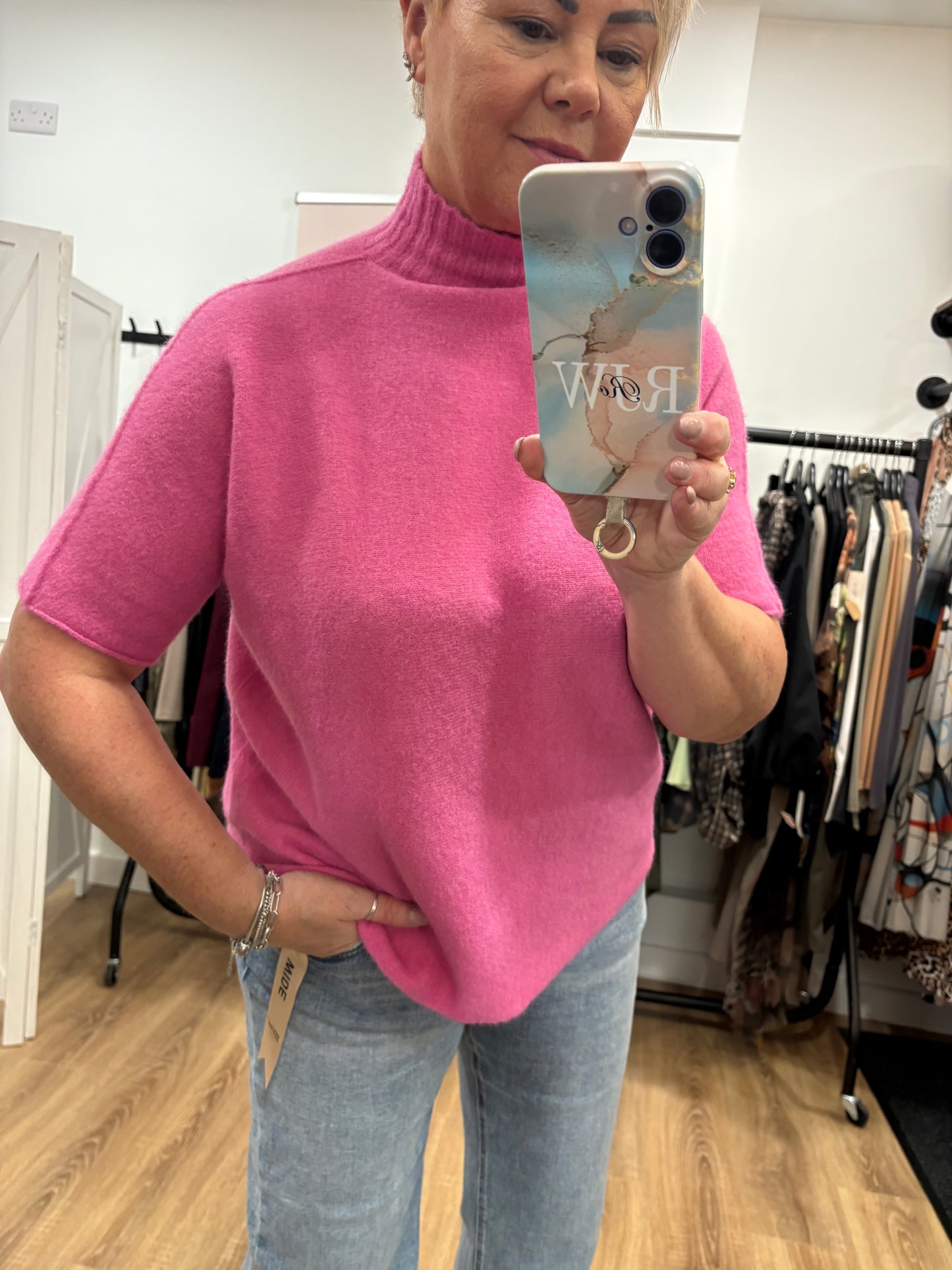 Crew Neck, Short Sleeve Jumper