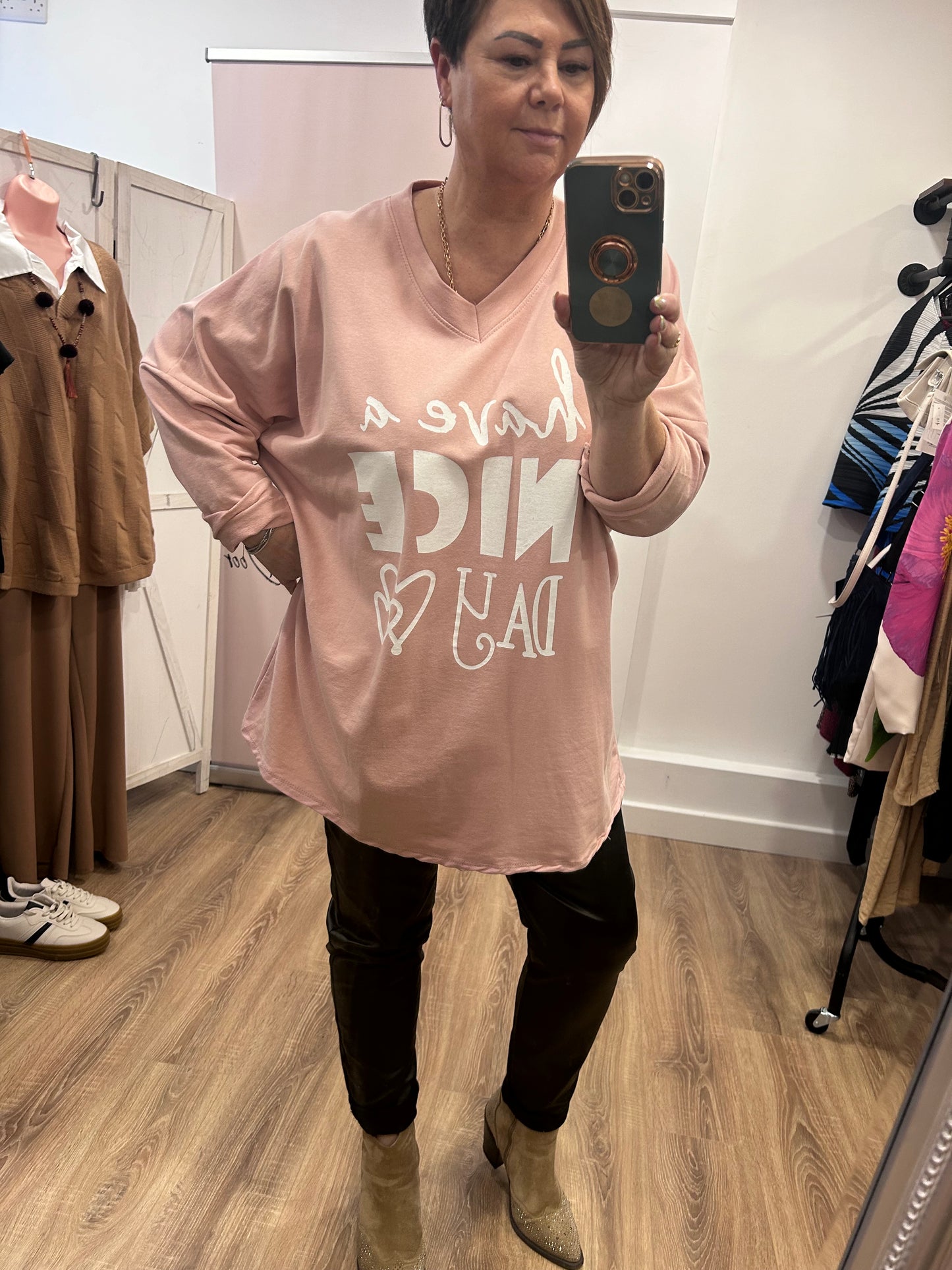 Nice Day Oversized, Longline Sweatshirt