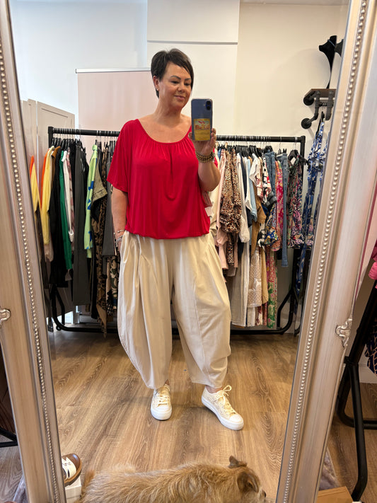 Loose Fit, Cropped Joggers