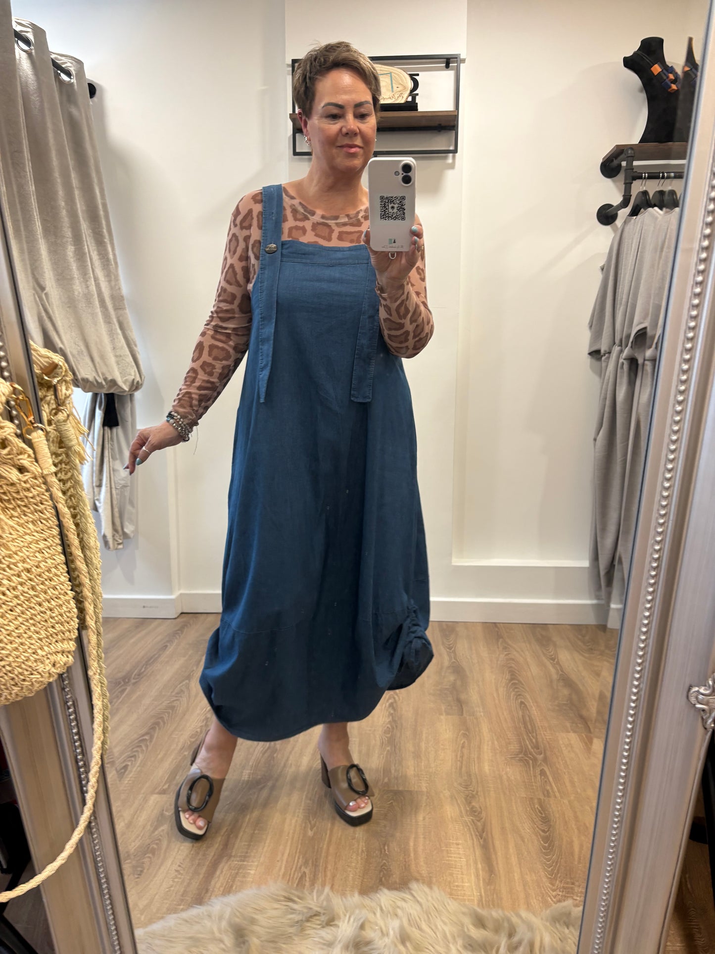 Dungaree Cocoon Dress