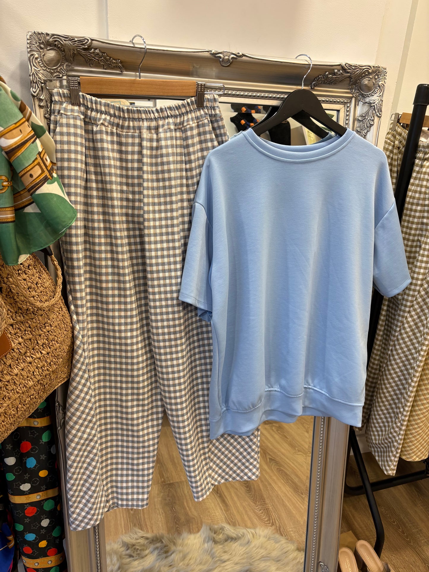 Plain, Short Sleeve Sweatshirt