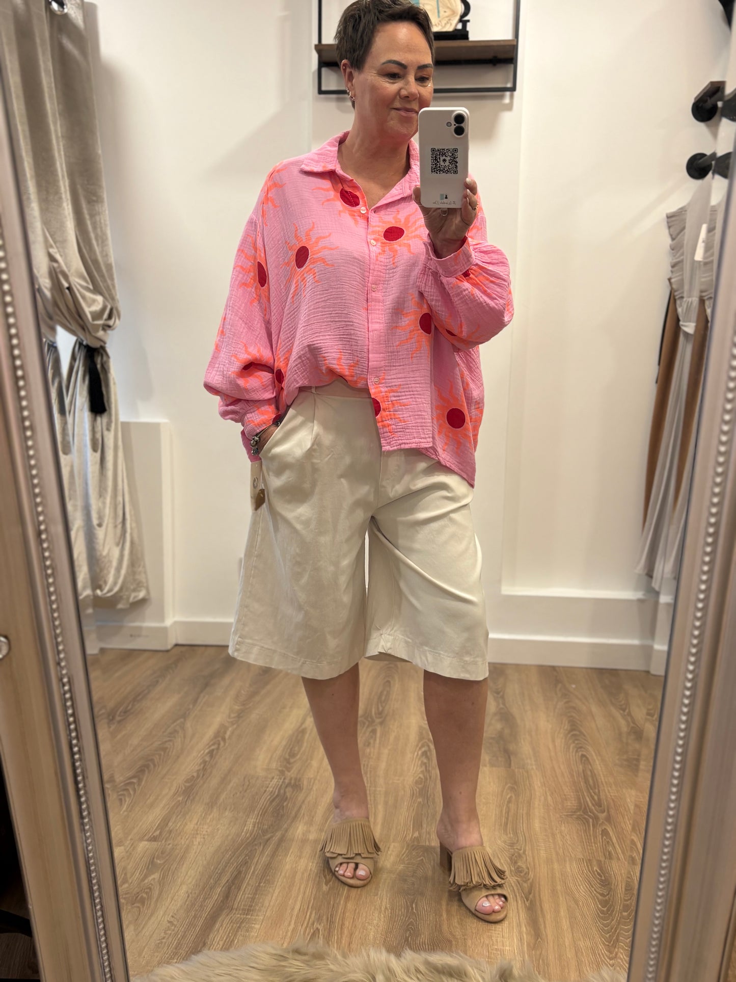 Belted Bermuda Shorts