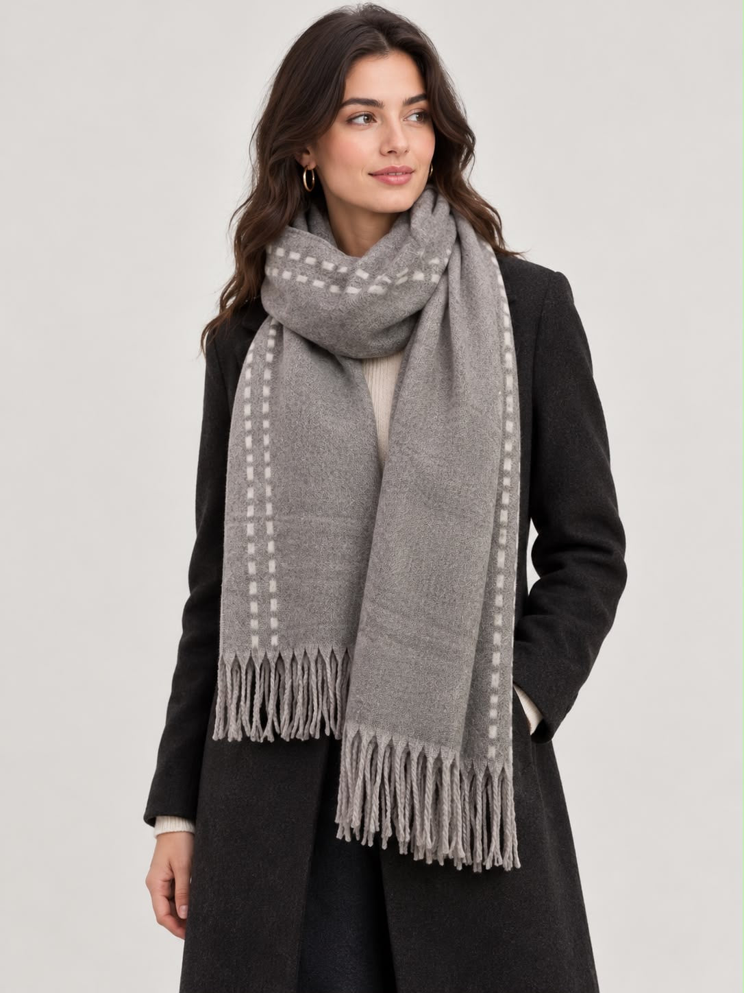 Supersoft, thick, wool blend Scarves.