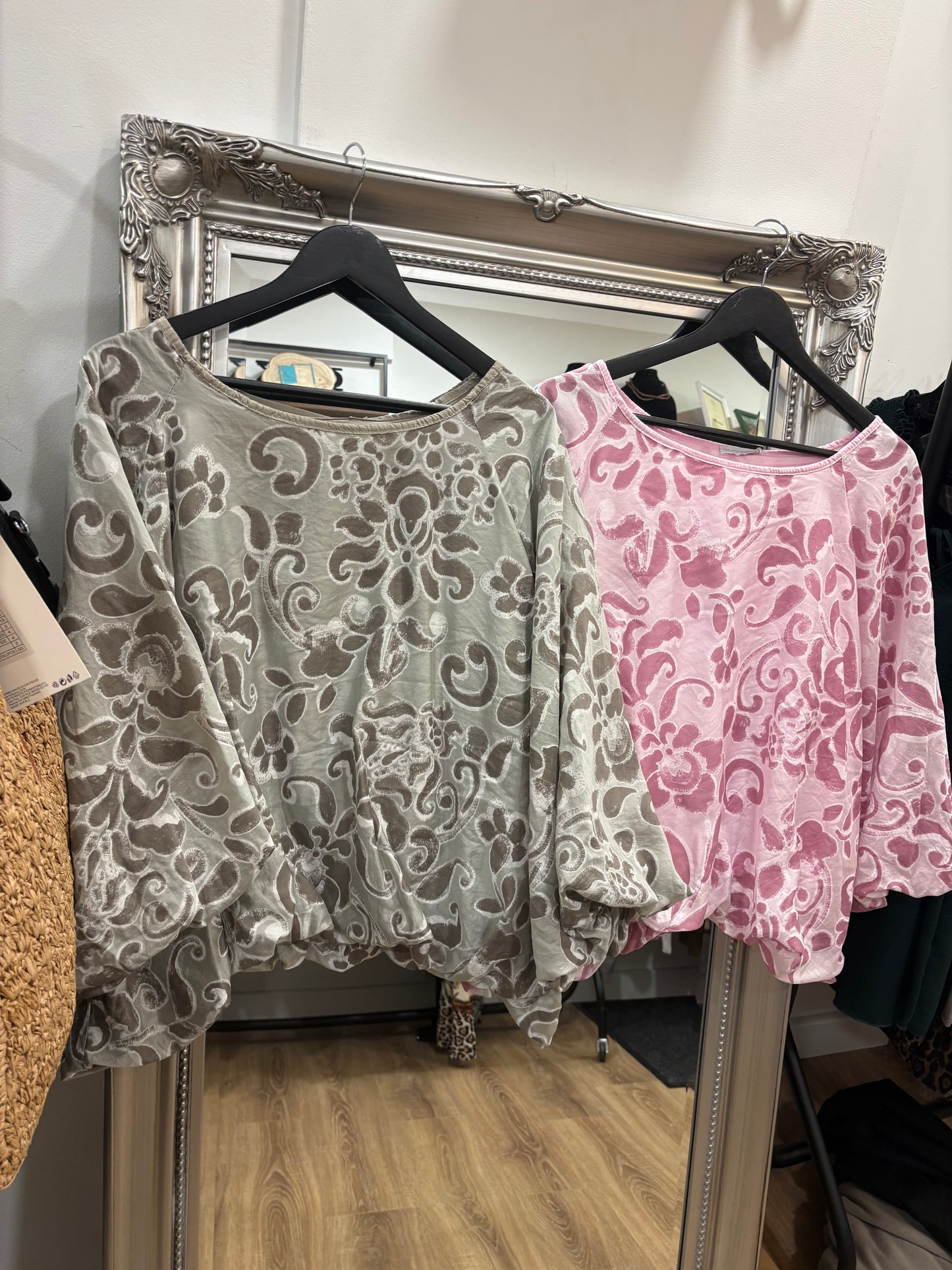 Paisley Print, Elasticated Hem Blouse