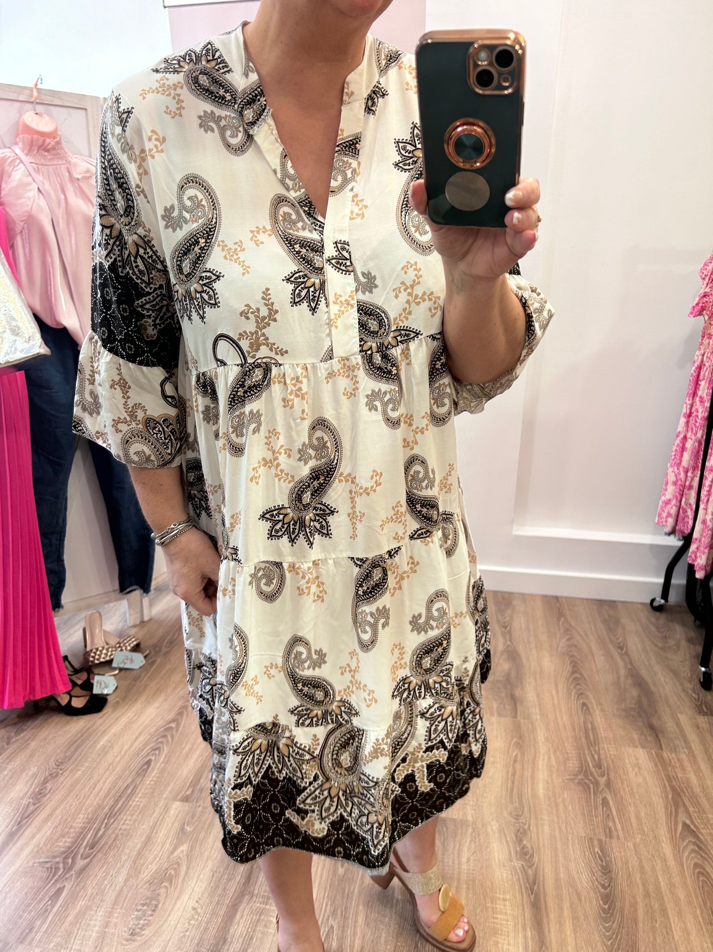 Paisley Smock Dress