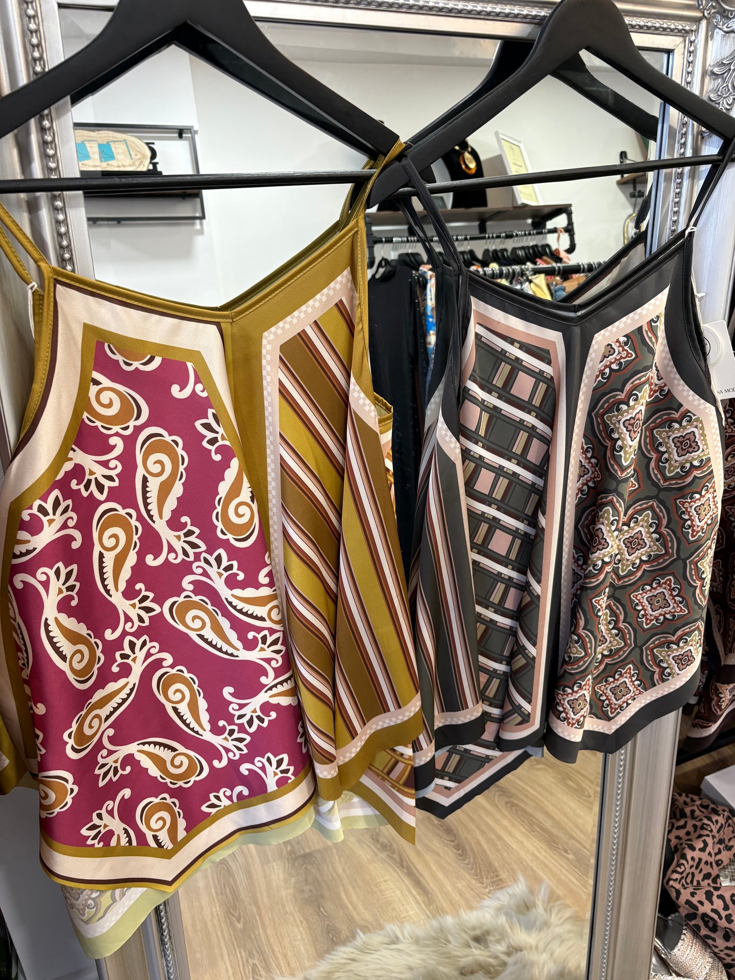 Scarf Print Cami Top
