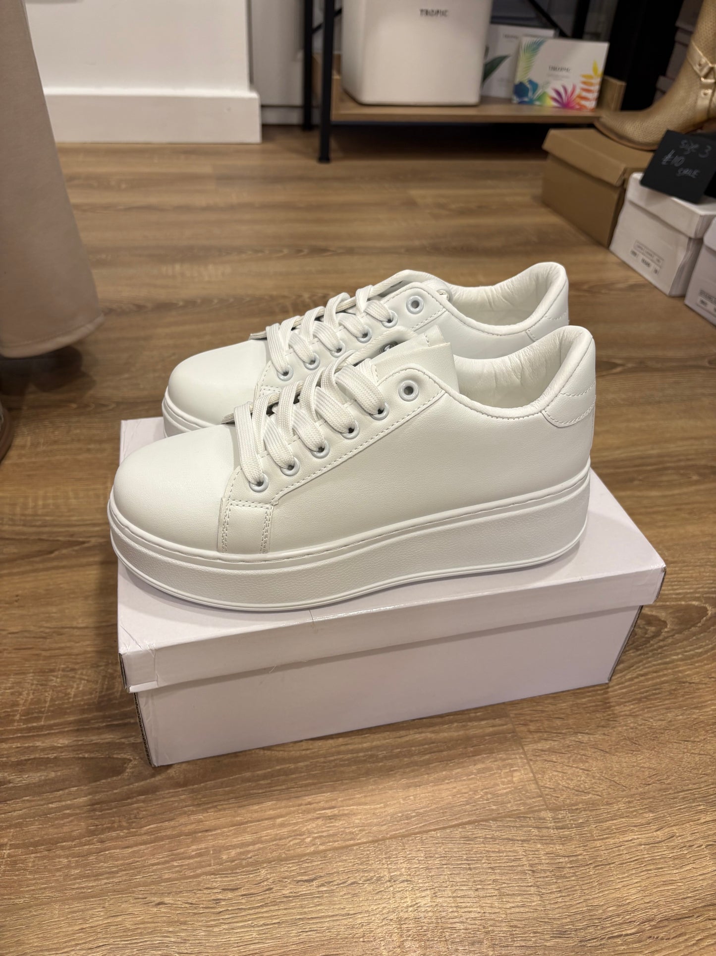 White Platform Trainer