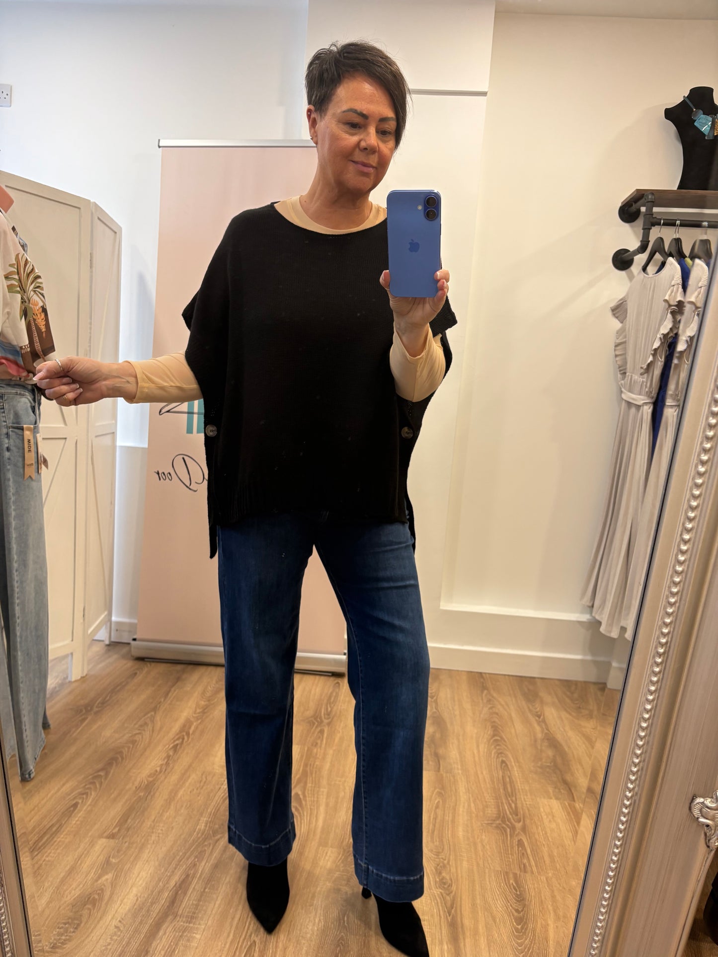 Button Side, Knitted Tank Top