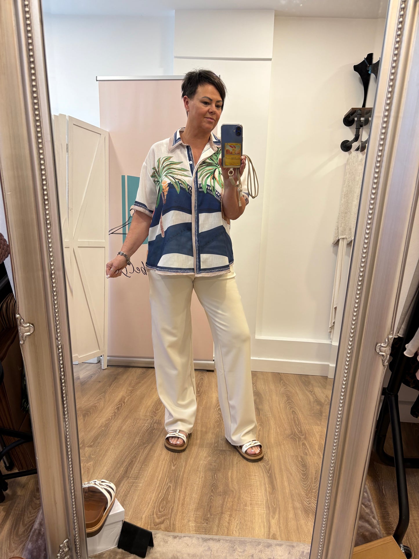 Wide Leg Scuba Stretch Trouser
