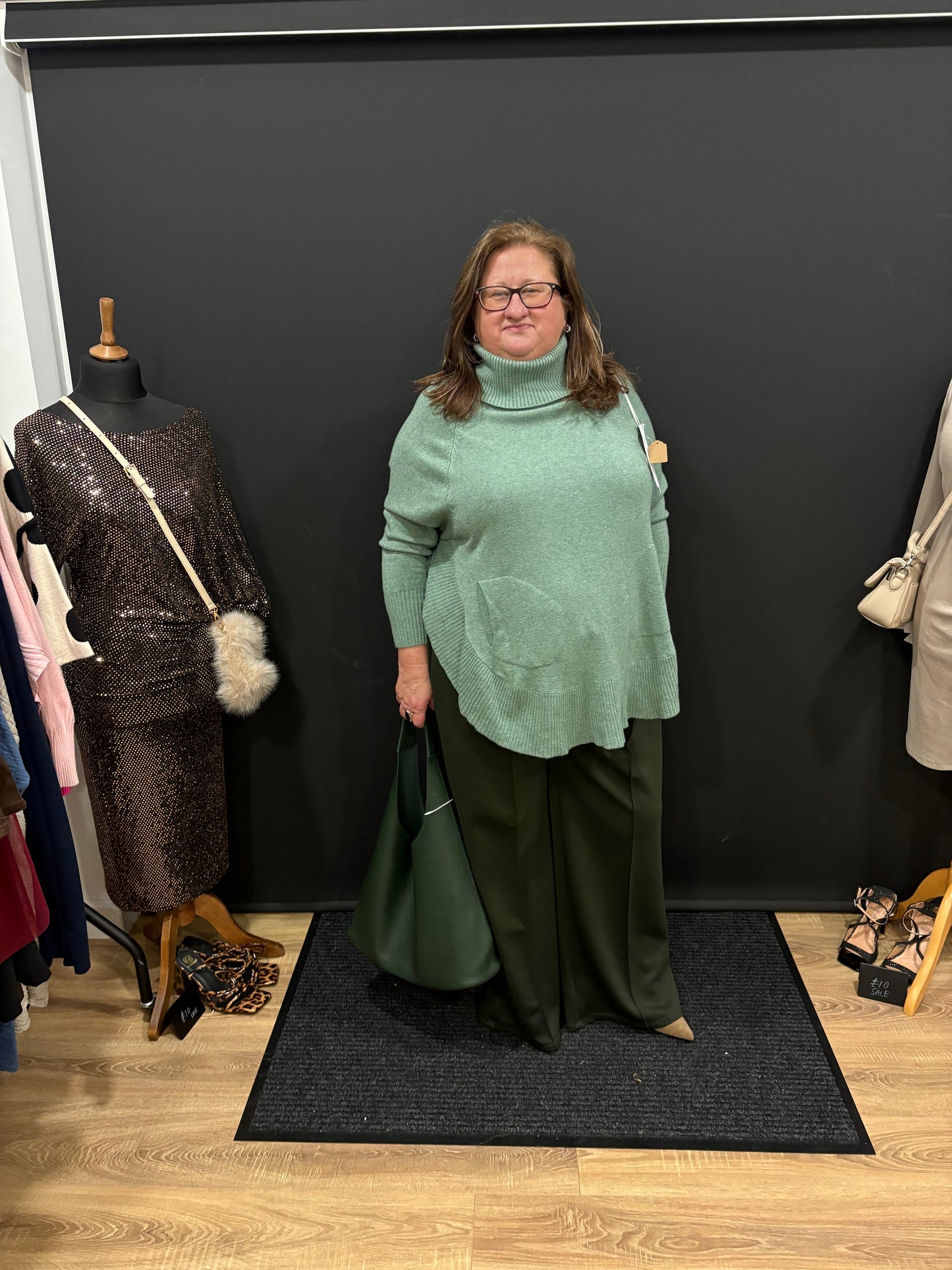 Cape Style, Roll Neck Jumper