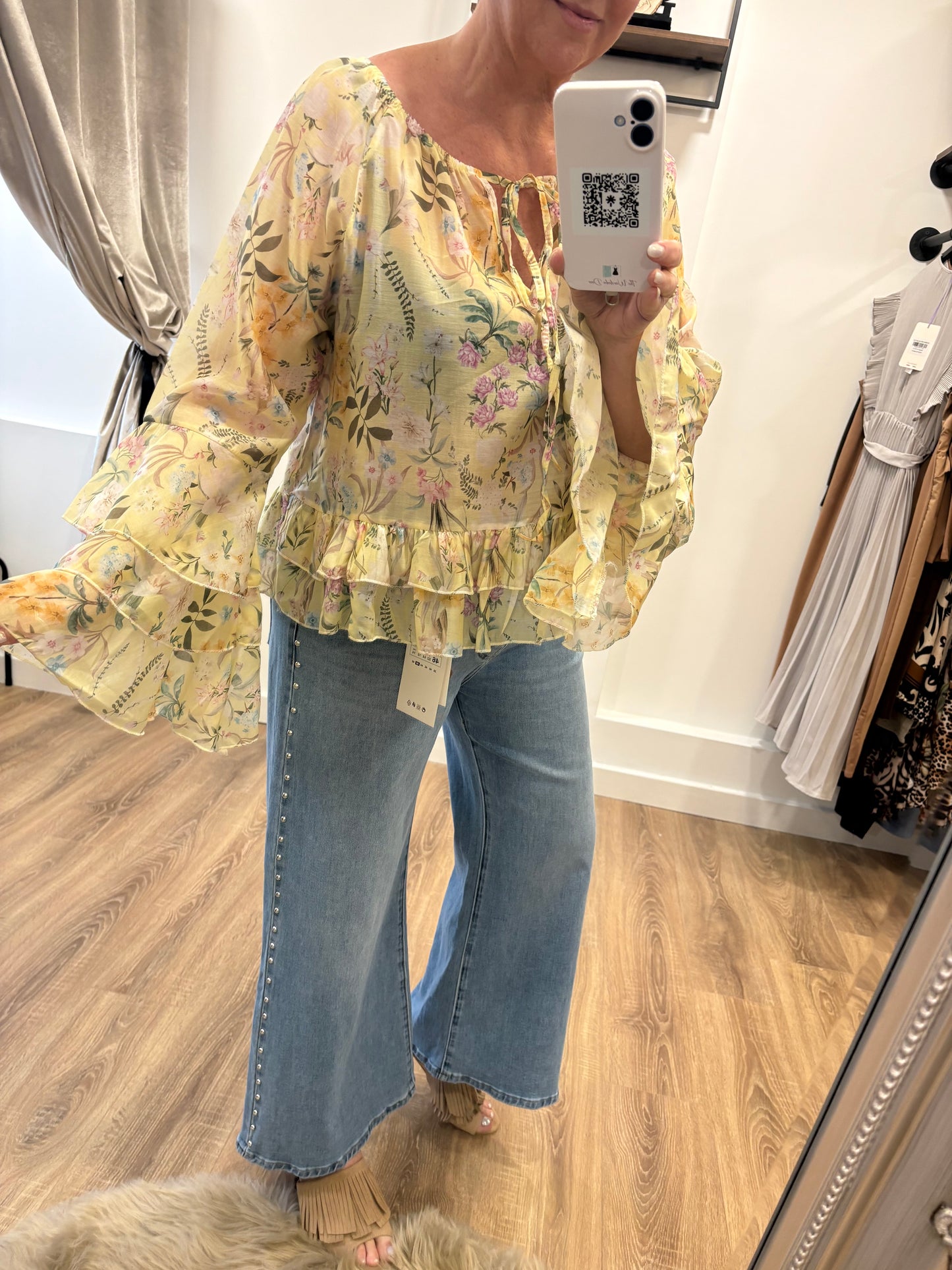 Floral Frill Blouse