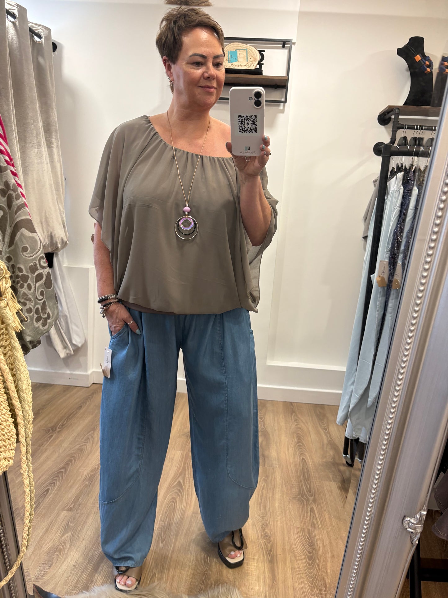 Double Layer, Chiffon Blouse