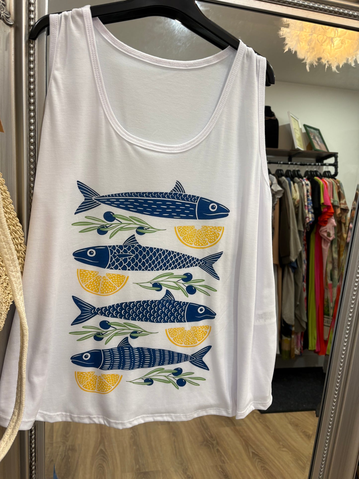 Mediterranean Print Vest Top