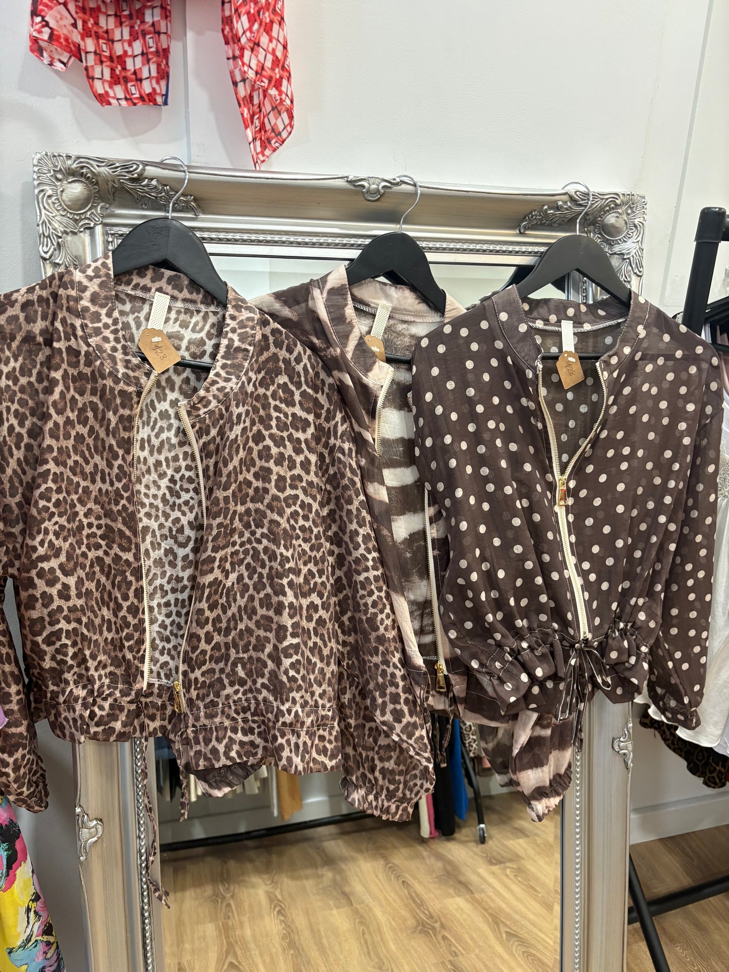 Chiffon Design Bomber Jacket