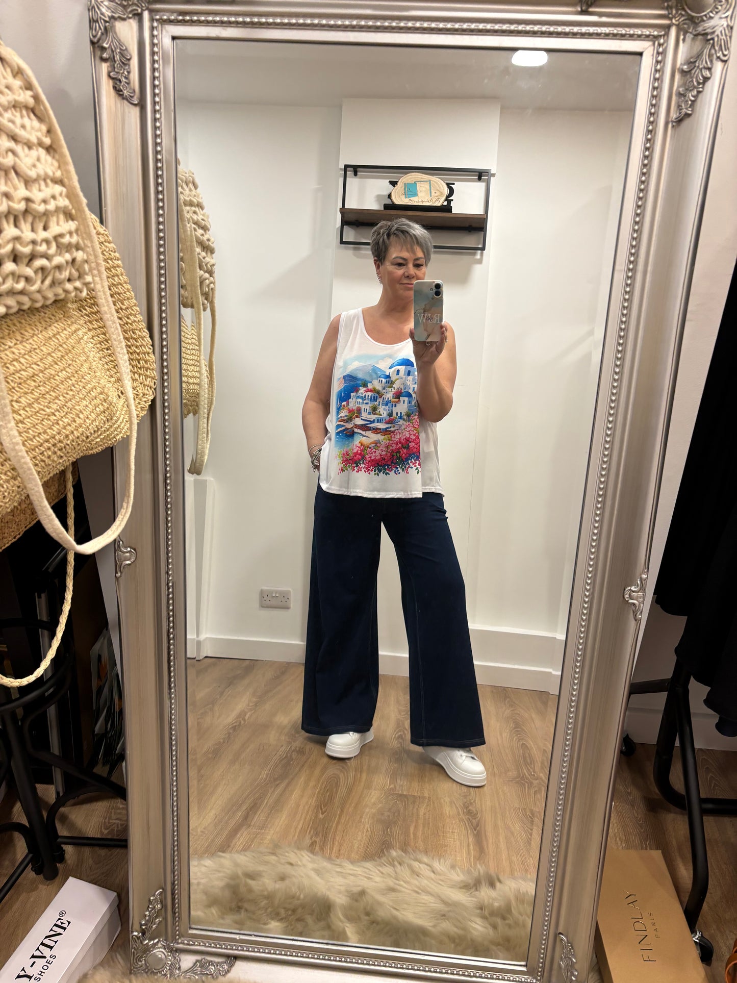 Pull on, Wide Leg, Stretch Jeans