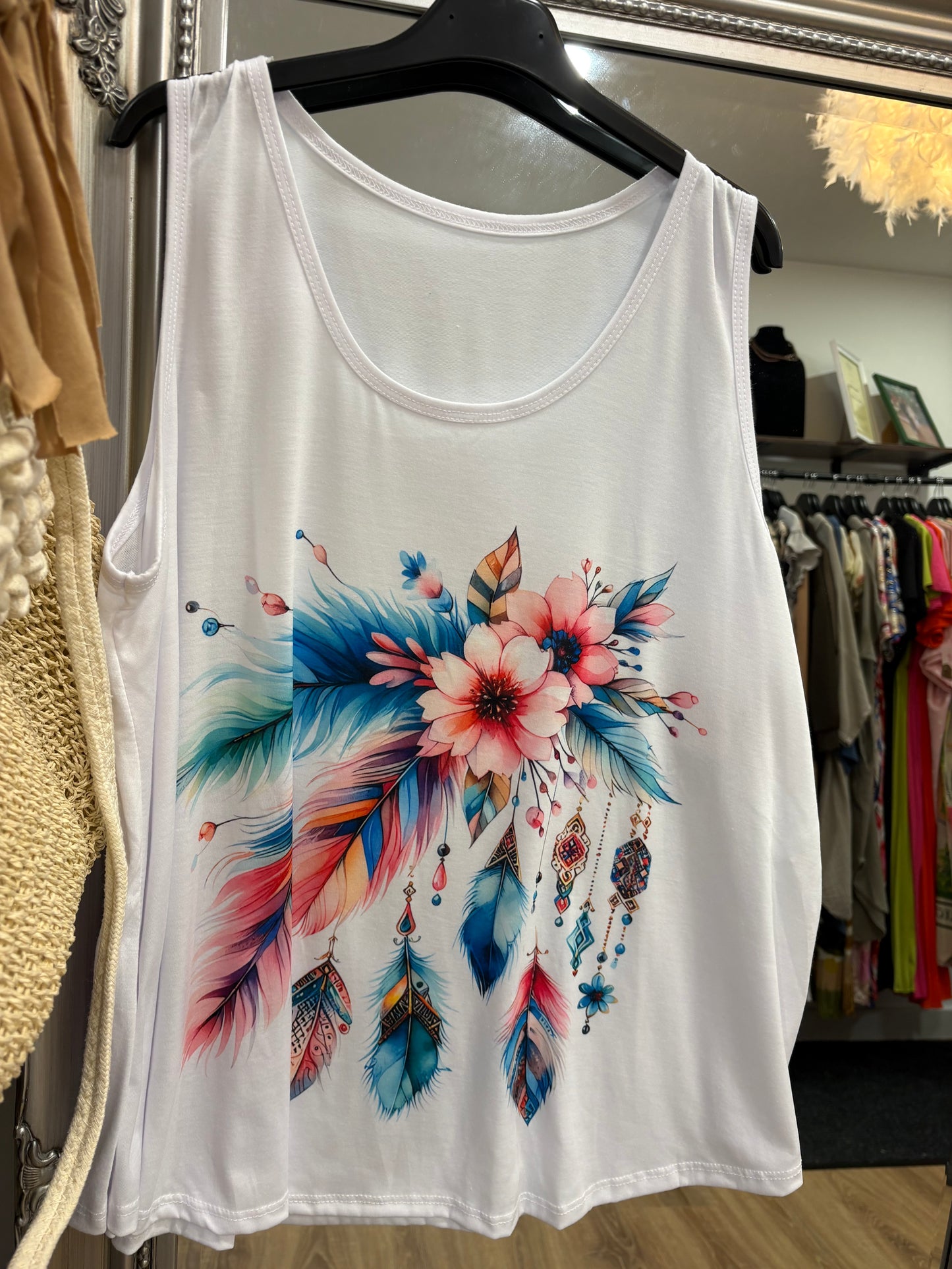 Mediterranean Print Vest Top