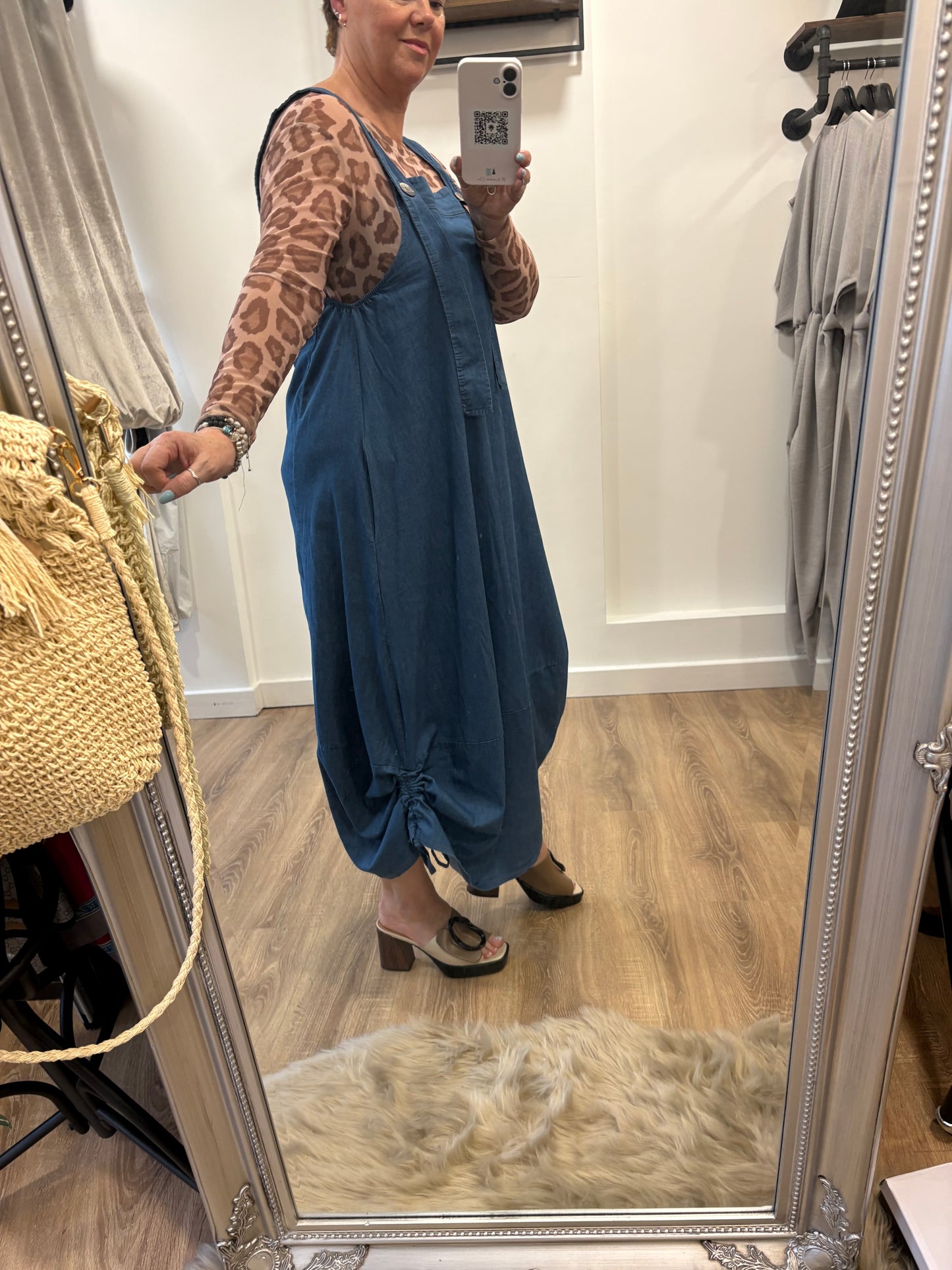 Dungaree Cocoon Dress