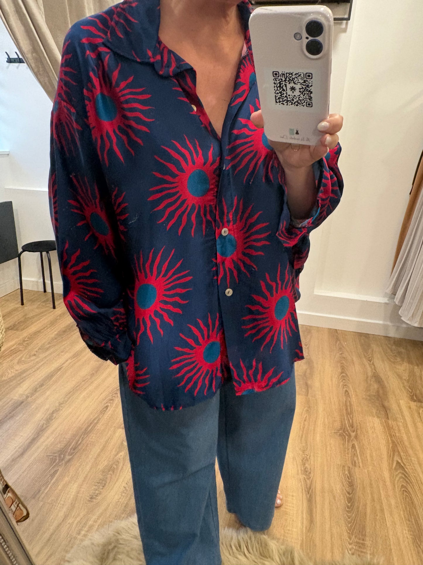 Sun Print, Oversized Shirt
