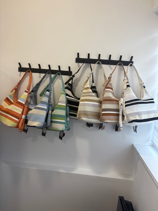 Stripe Shoulder Bag