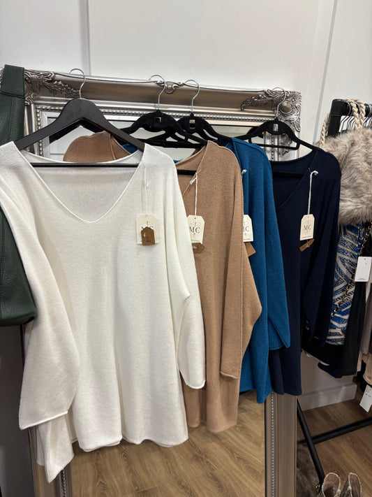 Plain, Supersoft, Loose Fit Jumper