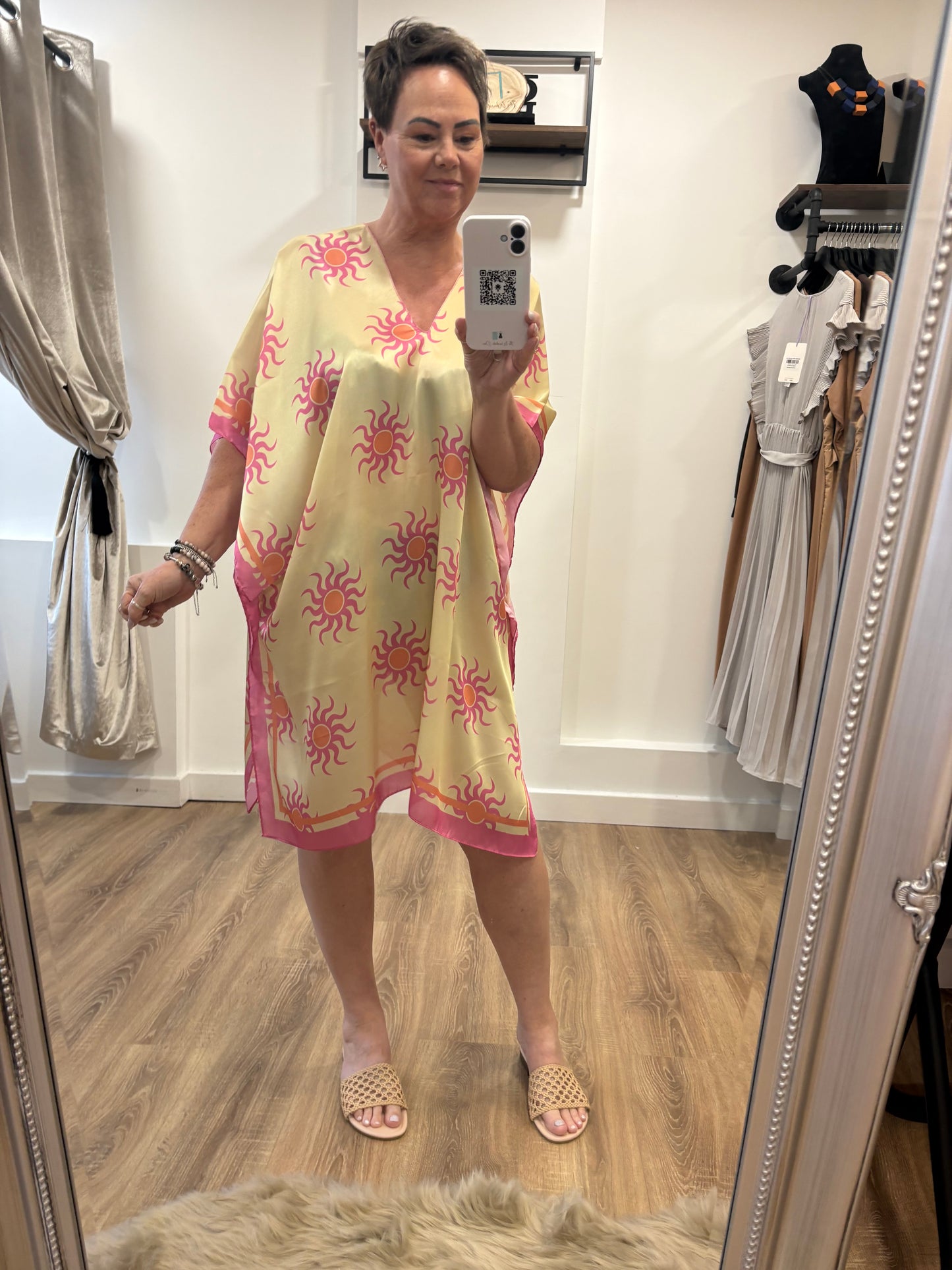 Sun Print Silk kaftan
