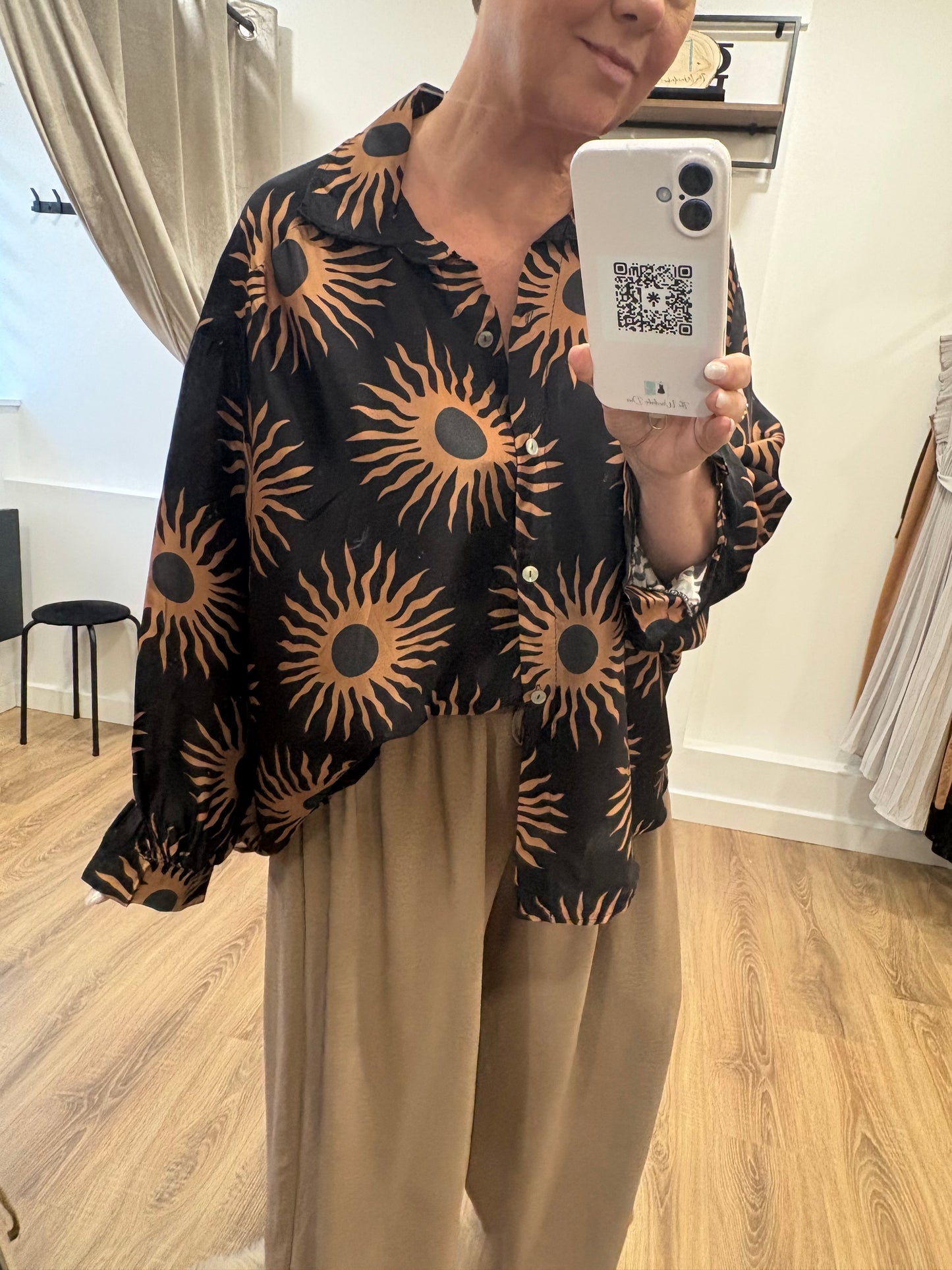Sun Print, Oversized Shirt