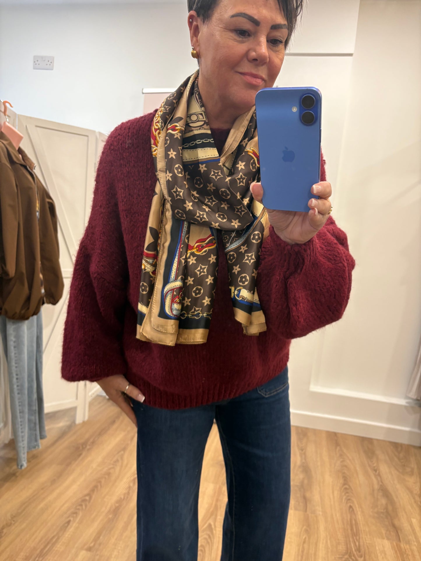 Plain, Soft, Slouchy Jumper with Balloon Sleeve