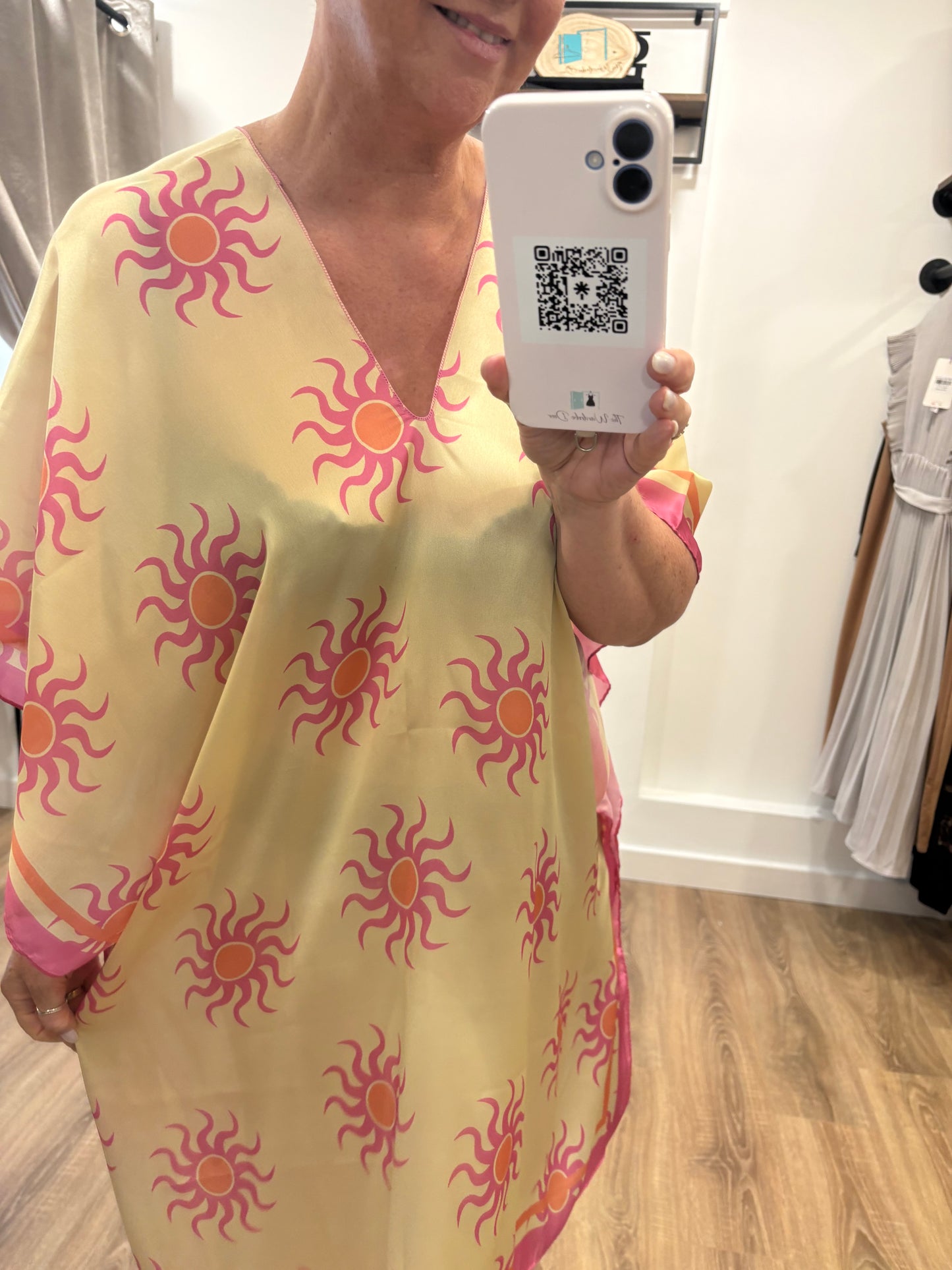 Sun Print Silk kaftan