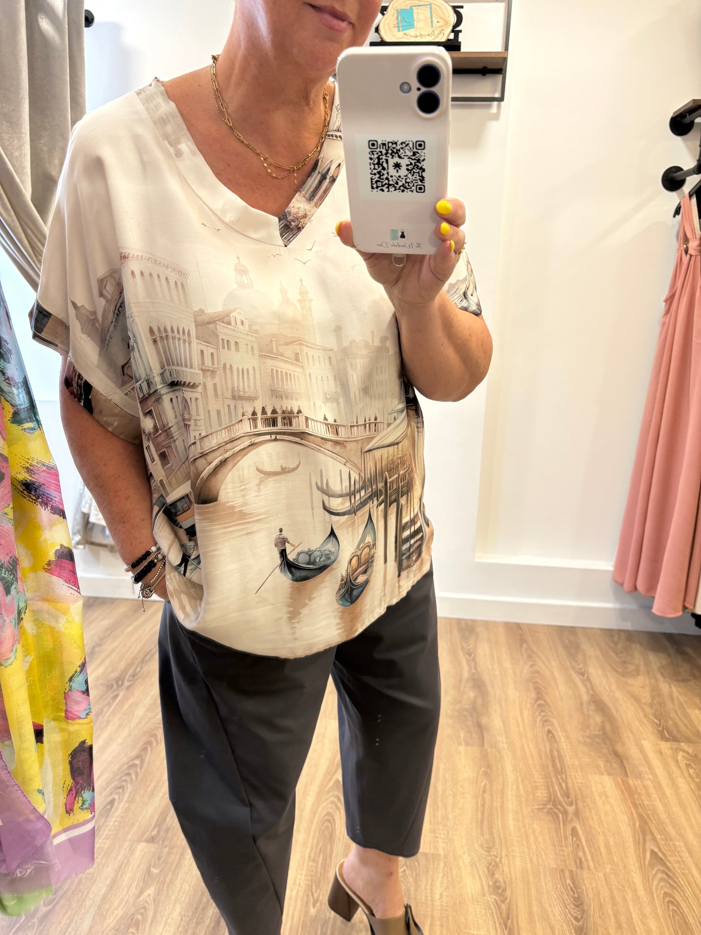 V Neck Design Blouse