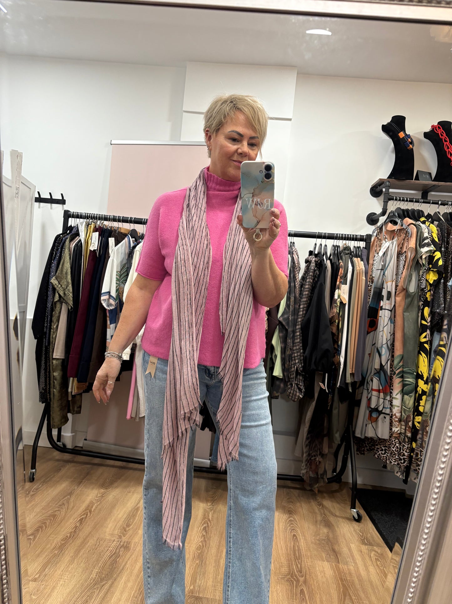 Crew Neck, Short Sleeve Jumper