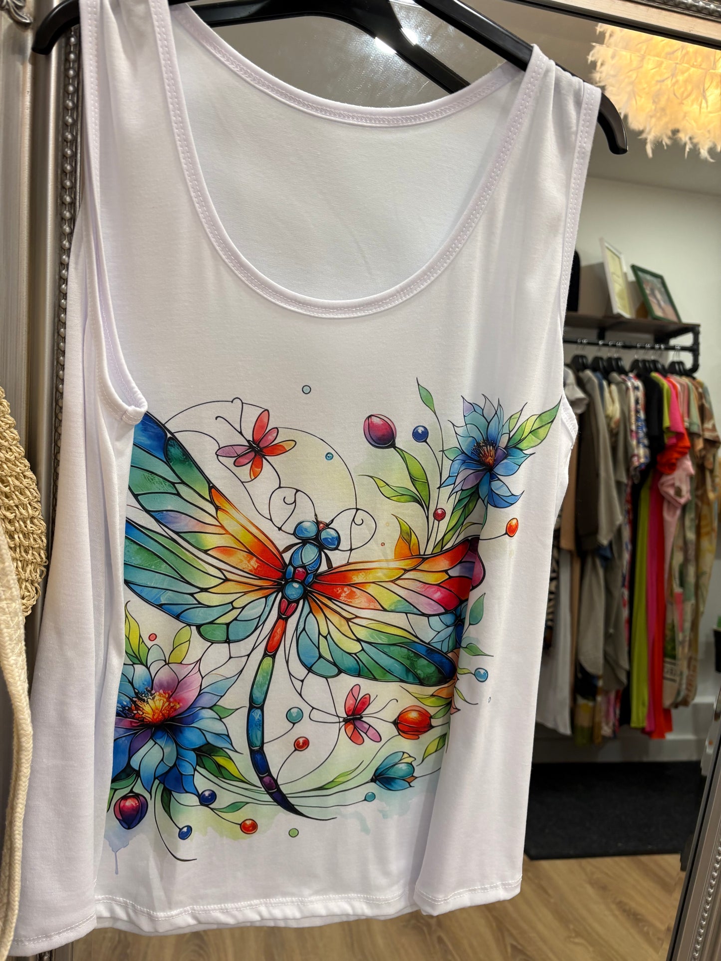 Mediterranean Print Vest Top