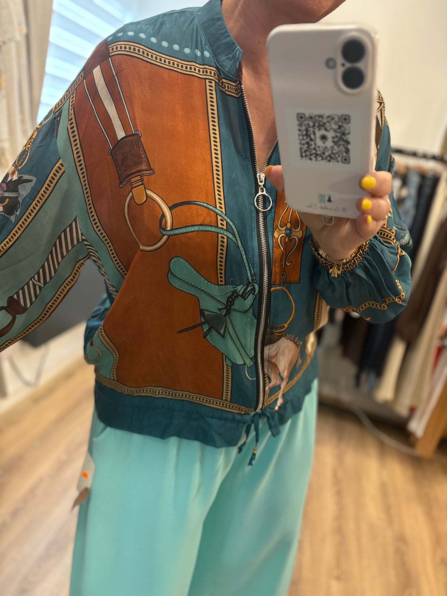 Lightweight Equestrian Bomber Jacket