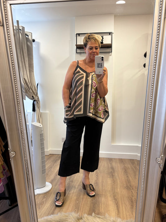 Scarf Print Cami Top