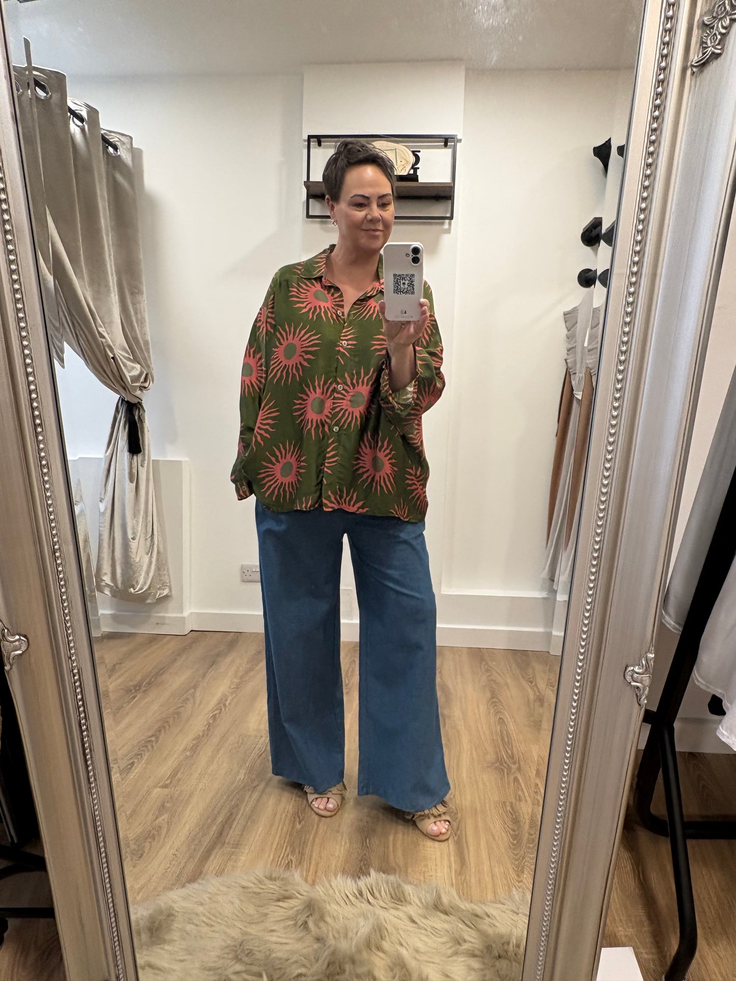 Sun Print, Oversized Shirt