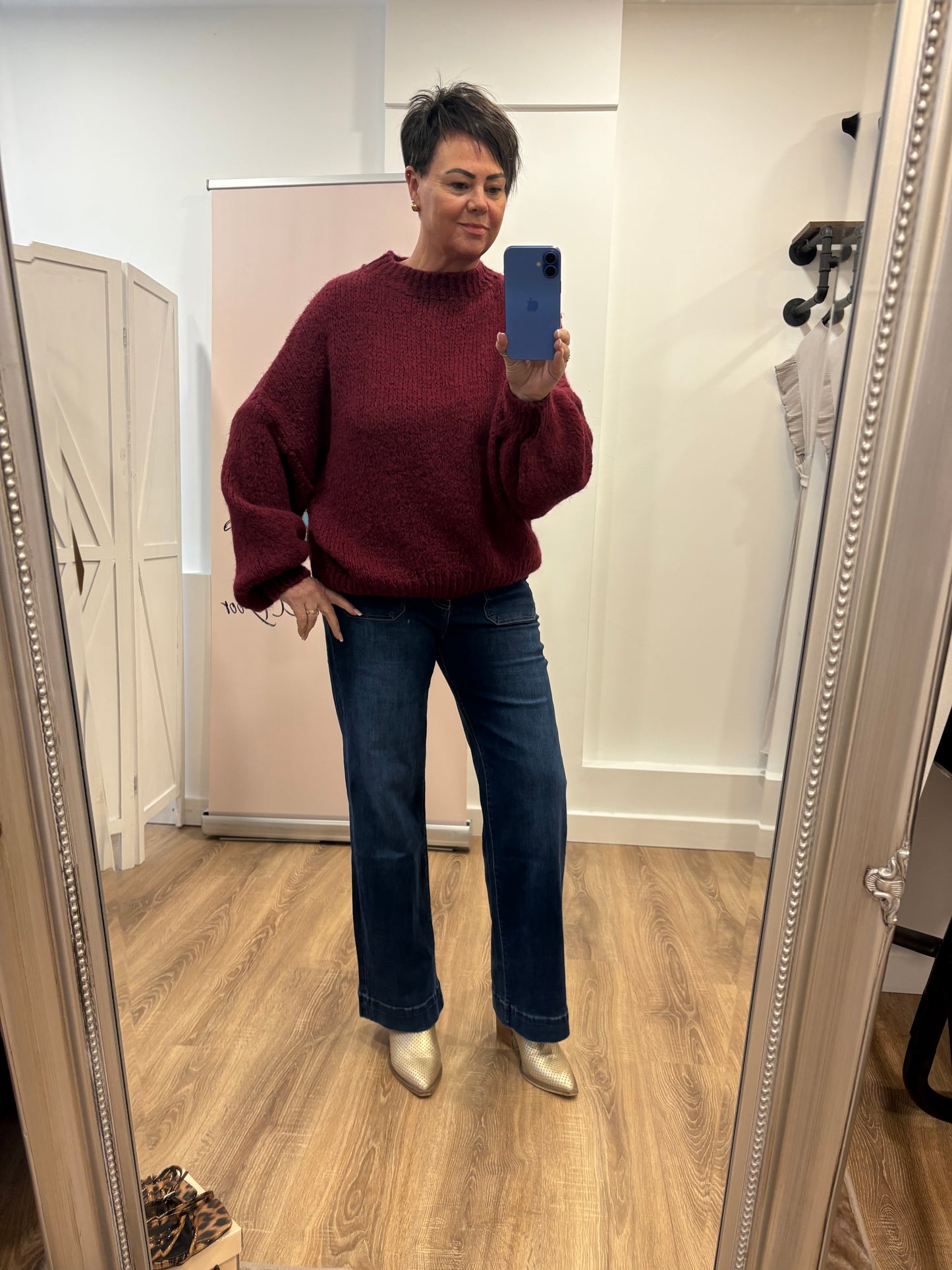 Plain, Soft, Slouchy Jumper with Balloon Sleeve