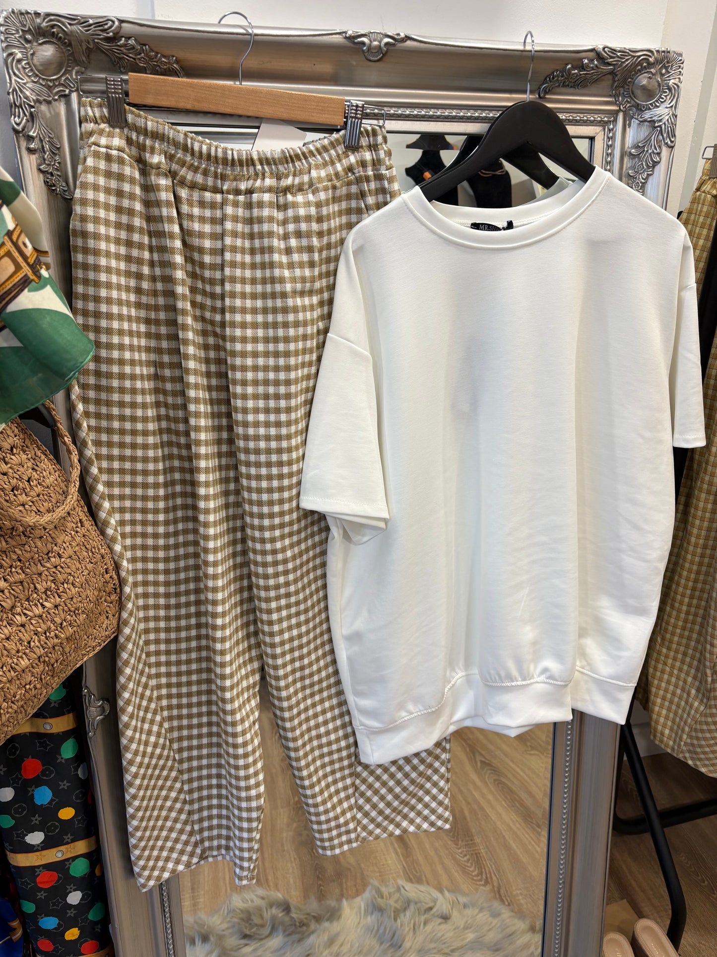 Plain, Short Sleeve Sweatshirt