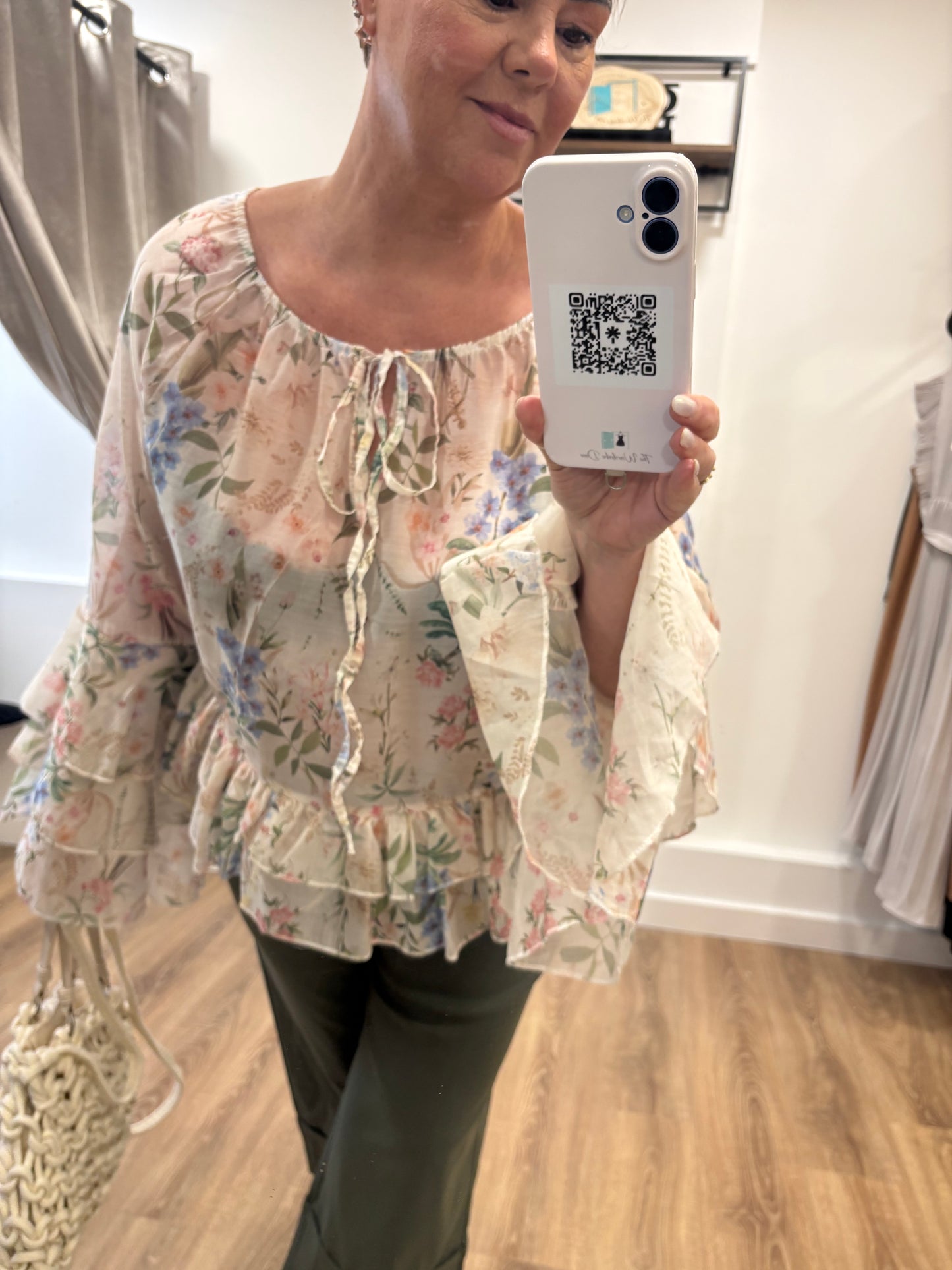 Floral Frill Blouse
