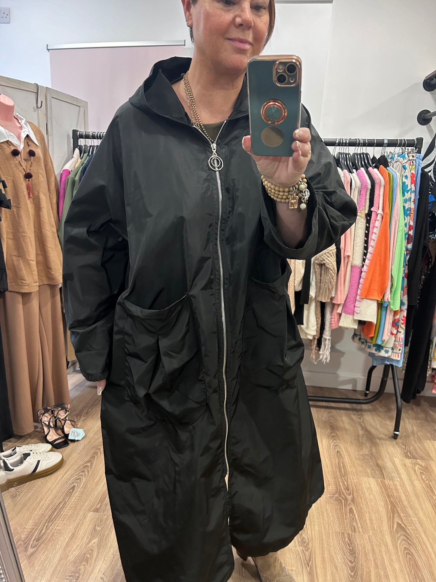 Longline Rain Mac