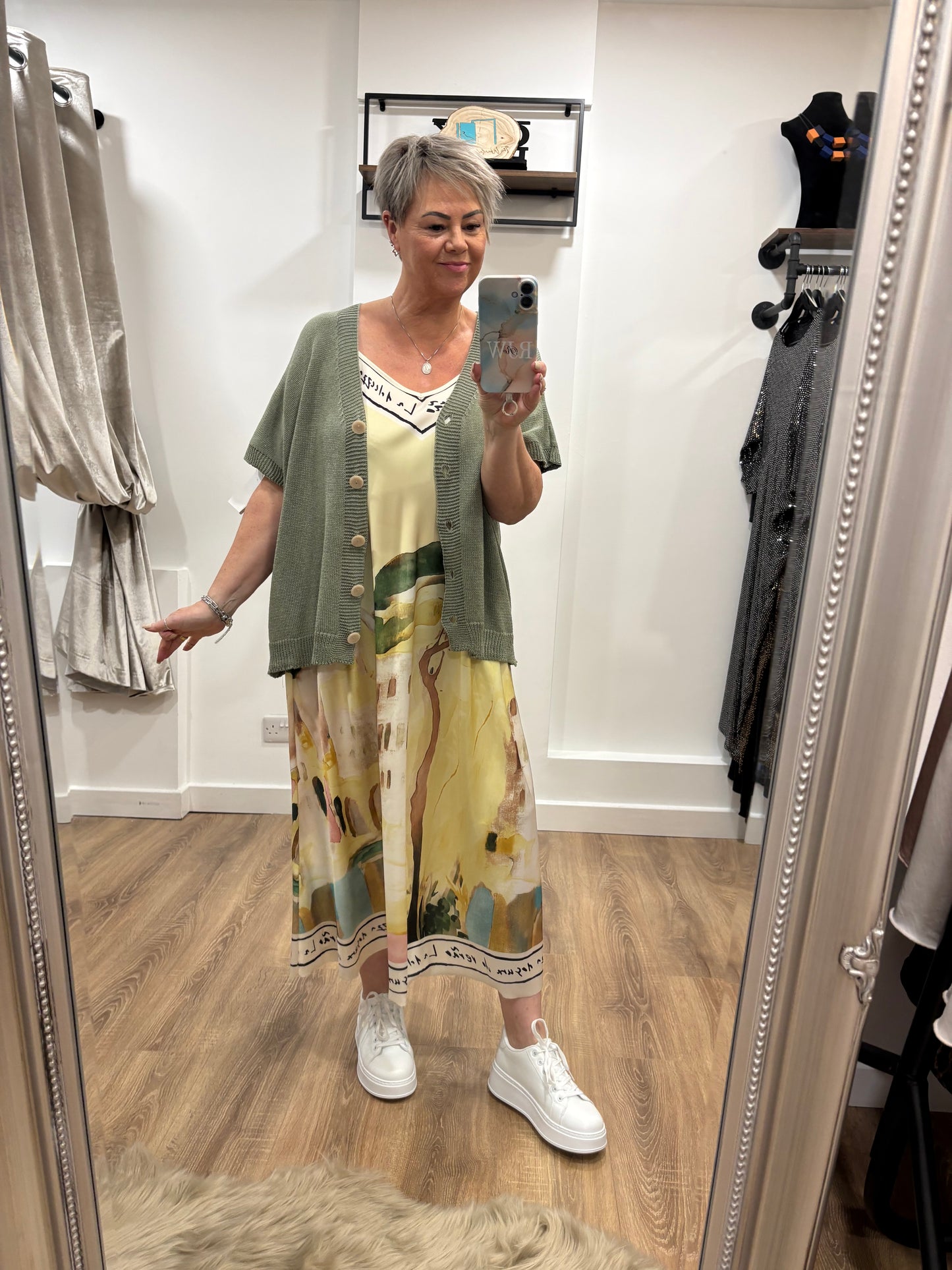 Satin, Strappy Midaxi Design Dress